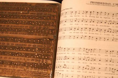 image: Sacred Harp Copper plate with page.jpg